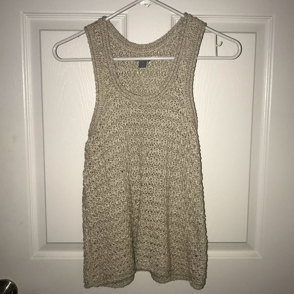 Tan/taupe sweater tank top